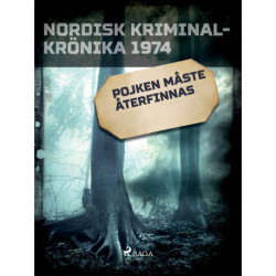 Pojken måste återfinnas