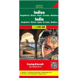 India, Bangladesh, Bhutan, Nepal, Sri Lanka, Maldives