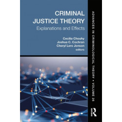 Criminal Justice Theory, Volume 26: Explanations and Effects