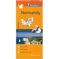 Michelin France blad 513: Normandie / Normandy
