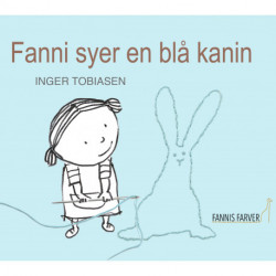 Fanni syer en blå kanin