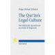 The The Qur'an's Legal Culture: The Didascalia Apostolorum as a Point of Departure