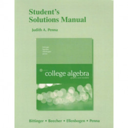 Student Solutions Manual for College Algebra: Graphs and Models