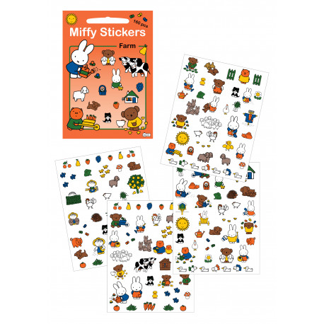 Miffy Stickers -  Bondegård: Miffy Klistermærker