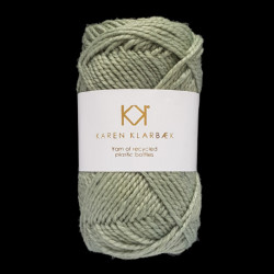 Light Sage Green - Recycled Bottle Yarn - KK  økologisk garn fra Karen Klarbæk