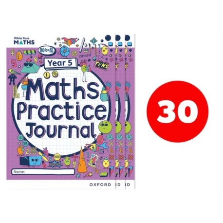 White Rose Maths Practice Journals Year 5 Workbooks: Pack of 30
