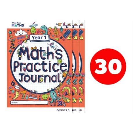 White Rose Maths Practice Journals Year 1 Workbooks: Pack of 30