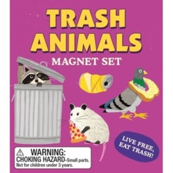 Trash Animals Magnet Set: Live Free, Eat Trash!