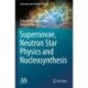 Supernovae, Neutron Star Physics and Nucleosynthesis