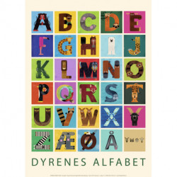 Dyrenes alfabet - PLAKAT