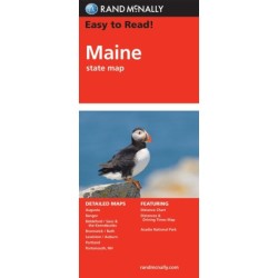 Maine State Map, Rand McNally