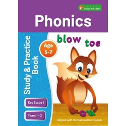 KS1 Phonics Study & Practice Book for Ages 5-7 (Years 1-2) Perfect for learning at home or use in the classroom