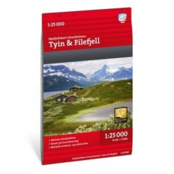 Jotunheimen : Tyin & Filefjell 1:25.000