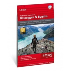 Jotunheimen : Besseggen & Bygdin 1:25 000