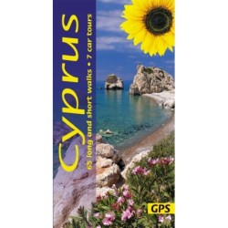 Cyprus Sunflower Walking Guide : 65 long and short walks with dtailed maps and GPS- 7 car tours with pull-out map