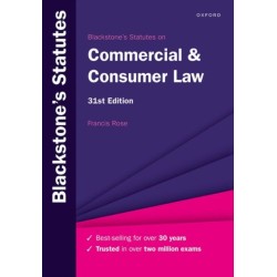 Blackstone's Statutes on Commercial & Consumer Law