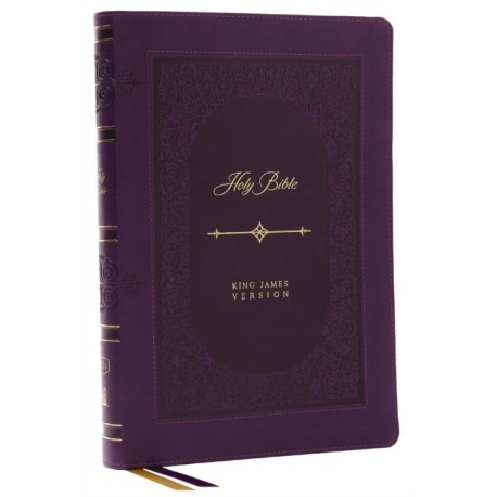 KJV Holy Bible: Giant Print Thinline Bible, Purple Leathersoft, Red Letter, Comfort Print (Thumb Indexed): King James Version (Vintage Series)