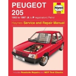 Peugeot 205 Petrol (83 - 97) A To P