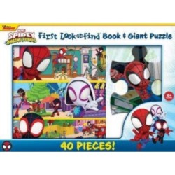 Disney Junior Mavel Spidy & His Amazing Friends First Look & Find Book & Giant Puzzle
