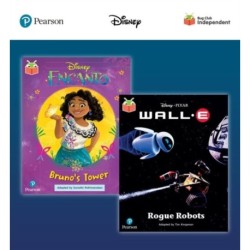 Pearson Bug Club Disney Year 2 Pack C, including Turquoise and Gold book band readers- Encanto: Bruno's Tower, Wall-E: Rogue Robots