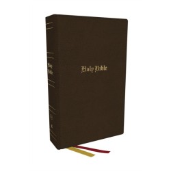 KJV Holy Bible: Super Giant Print with 43,000 Cross References, Brown Bonded Leather, Red Letter, Comfort Print: King James Version