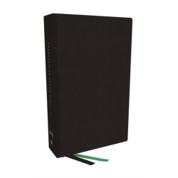 Evangelical Study Bible: Christ-centered. Faith-building. Mission-focused. (NKJV, Black Bonded Leather, Red Letter, Thumb Indexed, Large Comfort Print): Christ-centered. Faith-building. Mission-focused.