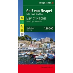 Bay of Naples - Ischia - Capri - Amalfitana Road Map 1:50 000