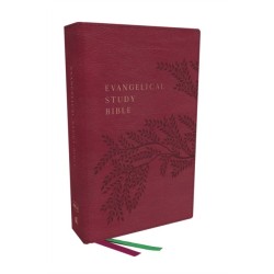 Evangelical Study Bible: Christ-centered. Faith-building. Mission-focused. (NKJV, Pink Leathersoft, Red Letter, Thumb Indexed, Large Comfort Print): Christ-centered. Faith-building. Mission-focused.