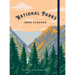 National Parks 2024 Weekly Planner: July 2023 - December 2024
