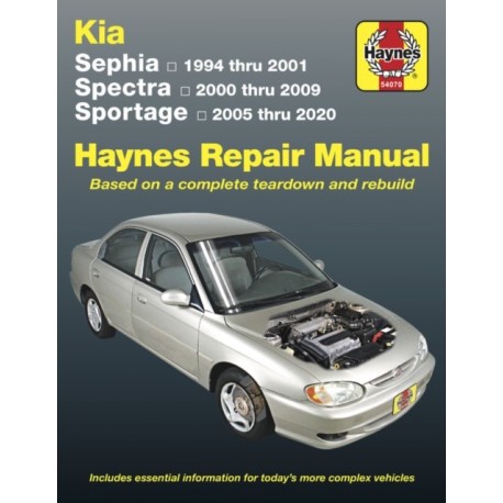 Kia Sephia, Spectra & Sportage covering Sephia (94-01), Spectra (00-09) & Sportage (05-20): 94-10
