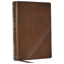 KJV, Word Study Reference Bible, Leathersoft, Brown, Red Letter, Comfort Print: 2,000 Keywords that Unlock the Meaning of the Bible