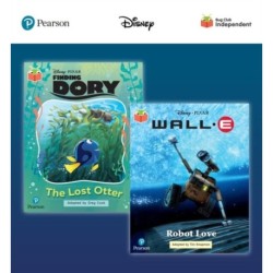 Pearson Bug Club Disney Year 2 Pack A, including Orange and Turquoise book band readers- Finding Dory: The Lost Otter, Wall-E: Robot Love