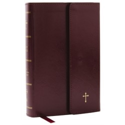 NKJV Compact Paragraph-Style Bible w/ 43,000 Cross References, Burgundy Leatherflex w/ Magnetic Flap, Red Letter, Comfort Print: Holy Bible, New King James Version: Holy Bible, New King James Version