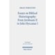 Essays on Biblical Historiography: From Jeroboam II to John Hyrcanus I