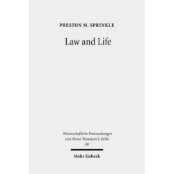 Law and Life: The Interpretation of Leviticus 18:5 in Early Judaism and in Paul