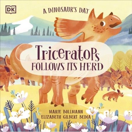 A Dinosaur's Day: Triceratops Follows Its Herd