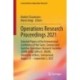 Operations Research Proceedings 2021: Selected Papers of the International Conference of the Swiss, German and Austrian Operations Research Societies (SVOR/ASRO, GOR e.V., OGOR), University of Bern, Switzerland, August 31 – September 3, 2021