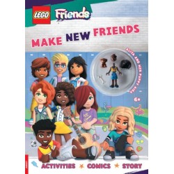 LEGO® Friends: Make New Friends Activity Book (with Aliya mini-doll and Aira puppy)