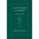 Last Poem for Sarah: And Other Poems