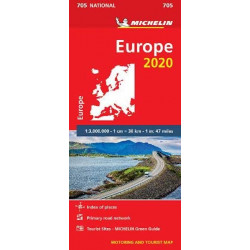 Europe 2020, Michelin National Map 705