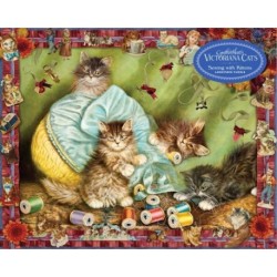 Cynthia Hart's Victoriana Cats: Sewing with Kittens 1,000-Piece Puzzle