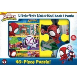 Disney Junior Marvel Spidey and His Amazing Friends: Little First Look and Find Book & Puzzle