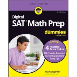 Digital SAT Math Prep For Dummies: Book + 4 Practice Tests Online, Updated for the NEW Digital Format