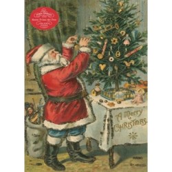 John Derian Paper Goods: Santa Trims the Tree 1,000-Piece Puzzle