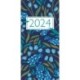 Church Pocket Book and Diary 2024 Navy Floral with Lectionary