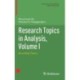 Research Topics in Analysis, Volume I: Grounding Theory