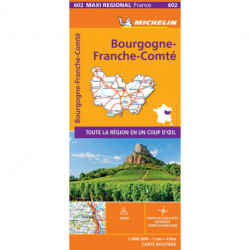 Bourgogne Franche Comte, Michelin Maxi Regional Map 602
