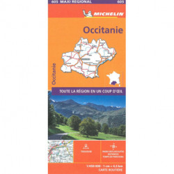 Occitanie, Michelin Maxi Regional Map 605