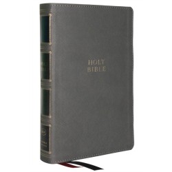 KJV Holy Bible: Compact Bible with 43,000 Center-Column Cross References, Gray Leathersoft, Red Letter, Comfort Print: King James Version