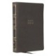 NKJV, Compact Center-Column Reference Bible, Gray Leathersoft, Red Letter, Comfort Print